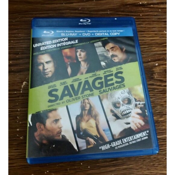 Savages (Blu-ray Disc / DVD, 2012, 2-Disc Set, Canadian) - Picture 1 of 3